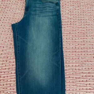 Express Women's Straight Leg Blue Jeans